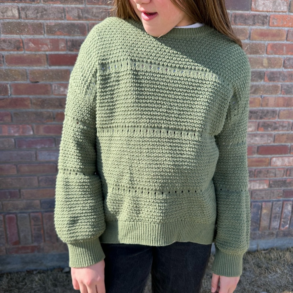 Sage green Old Navy sweater